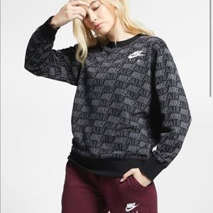 all over nike print jumper